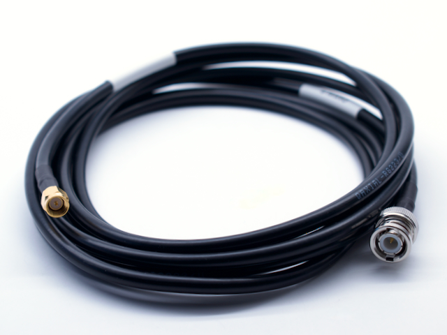 SMA male to BNC male RG-58 coaxial cable 50Ω 3m